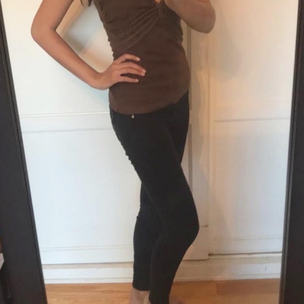 YMI Wanna Betta Butt Black Stretchy Jeans sz 5 S/M